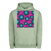 Pigment Oil Green floral pink leopard seamless pattern Urban Hoodie - BundleAndBundleShop
