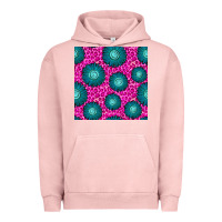 Pigment Salmon floral pink leopard seamless pattern Urban Hoodie - BundleAndBundleShop