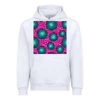 White floral pink leopard seamless pattern Urban Hoodie - BundleAndBundleShop