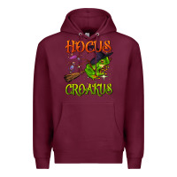 Burgundy hocus croakus Premium Hoodie - BundleAndBundleShop
