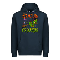 Navy hocus croakus Premium Hoodie - BundleAndBundleShop