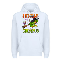 White hocus croakus Premium Hoodie - BundleAndBundleShop