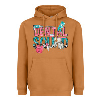 Meerkat dental squad with cowhide Heavyweight Hoodie - texasbilliewilder