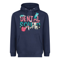 Navy dental squad with cowhide Heavyweight Hoodie - texasbilliewilder
