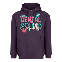 Plum dental squad with cowhide Heavyweight Hoodie - texasbilliewilder