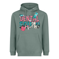 Sage dental squad with cowhide Heavyweight Hoodie - texasbilliewilder