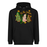 Black 'tis the season christmas cake Heavyweight Hoodie - Zillion Design Studio