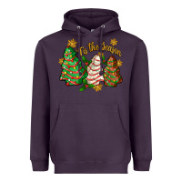 Plum 'tis the season christmas cake Heavyweight Hoodie - Zillion Design Studio