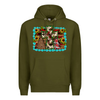Army Green Christmas cross Premium Hoodie - JahusDesignShop