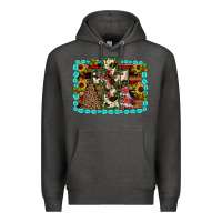 Charcoal Heather Christmas cross Premium Hoodie - JahusDesignShop