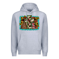 Heather Grey Christmas cross Premium Hoodie - JahusDesignShop