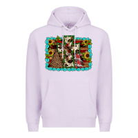 Lilac Christmas cross Premium Hoodie - JahusDesignShop