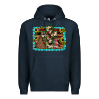 Navy Christmas cross Premium Hoodie - JahusDesignShop
