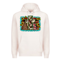 Pale Pink Christmas cross Premium Hoodie - JahusDesignShop