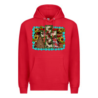 Red Christmas cross Premium Hoodie - JahusDesignShop