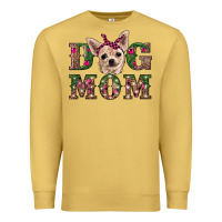 Antique Gold christmas dog mom chihuahua Premium Sweatshirt - RanaPortraitStore