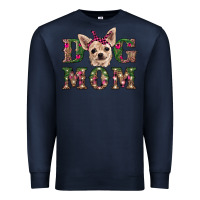 Navy christmas dog mom chihuahua Premium Sweatshirt - RanaPortraitStore