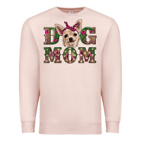 Pale Pink christmas dog mom chihuahua Premium Sweatshirt - RanaPortraitStore