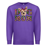 Purple christmas dog mom chihuahua Premium Sweatshirt - RanaPortraitStore