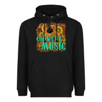 Black country music western Heavyweight Hoodie - texasbilliewilder