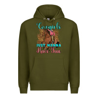 Army Green cowgirls just wanna have fun Premium Hoodie - Artiststas