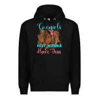 Black cowgirls just wanna have fun Premium Hoodie - Artiststas