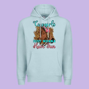 Cowgirls Just Wanna Have Fun Premium Hoodie Designed By Artiststas