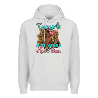 Dove Grey cowgirls just wanna have fun Premium Hoodie - Artiststas