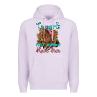 Lilac cowgirls just wanna have fun Premium Hoodie - Artiststas