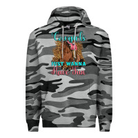 Slate Camo cowgirls just wanna have fun Premium Hoodie - Artiststas