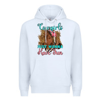 White cowgirls just wanna have fun Premium Hoodie - Artiststas