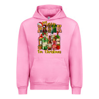 Fuchsia Pink merry drunk im christmas Urban Hoodie - AdoDesignShop