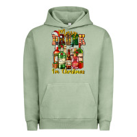Pigment Oil Green merry drunk im christmas Urban Hoodie - AdoDesignShop