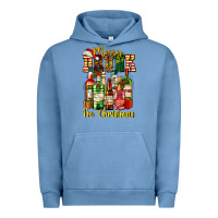 Pigment Pebble Blue merry drunk im christmas Urban Hoodie - AdoDesignShop