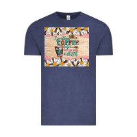 Vintage Denim i pretend coffee helps but i'm still a bitch Vintage Tee - Artiststas
