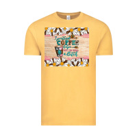 Vintage Mustard i pretend coffee helps but i'm still a bitch Vintage Tee - Artiststas