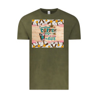 Vintage Olive i pretend coffee helps but i'm still a bitch Vintage Tee - Artiststas