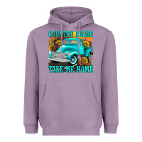 Lavender country roads take me home western Heavyweight Hoodie - texasbilliewilder