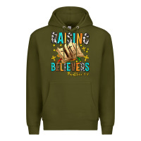 Army Green Raising believers matthew 4 17 Premium Hoodie - AdoDesignShop