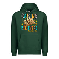 Sports Green Raising believers matthew 4 17 Premium Hoodie - AdoDesignShop