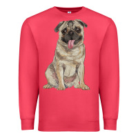 Cardinal pug Premium Sweatshirt - RanaPortraitStore