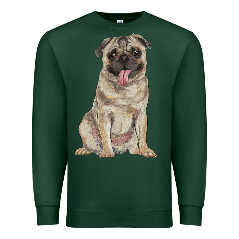 Pug Premium Sweatshirt by RanaPortraitStore | Teevron