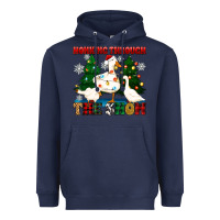 Navy honking through the snow Heavyweight Hoodie - Zillion Design Studio