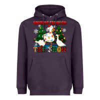 Plum honking through the snow Heavyweight Hoodie - Zillion Design Studio