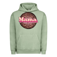 Pigment Oil Green mama leopard Urban Hoodie - JahusDesignShop