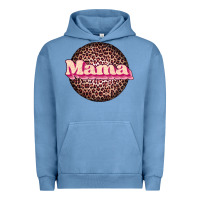 Pigment Pebble Blue mama leopard Urban Hoodie - JahusDesignShop