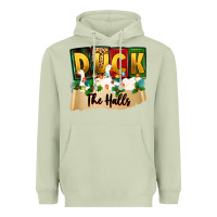 Matcha christmas duck the halls Heavyweight Hoodie - Zillion Design Studio