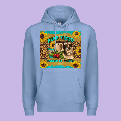 Dead Tired Fueled By Coffee Premium Hoodie Designed By Artiststas