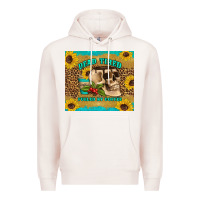 Pale Pink dead tired fueled by coffee Premium Hoodie - Artiststas