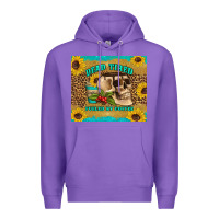 Purple dead tired fueled by coffee Premium Hoodie - Artiststas
